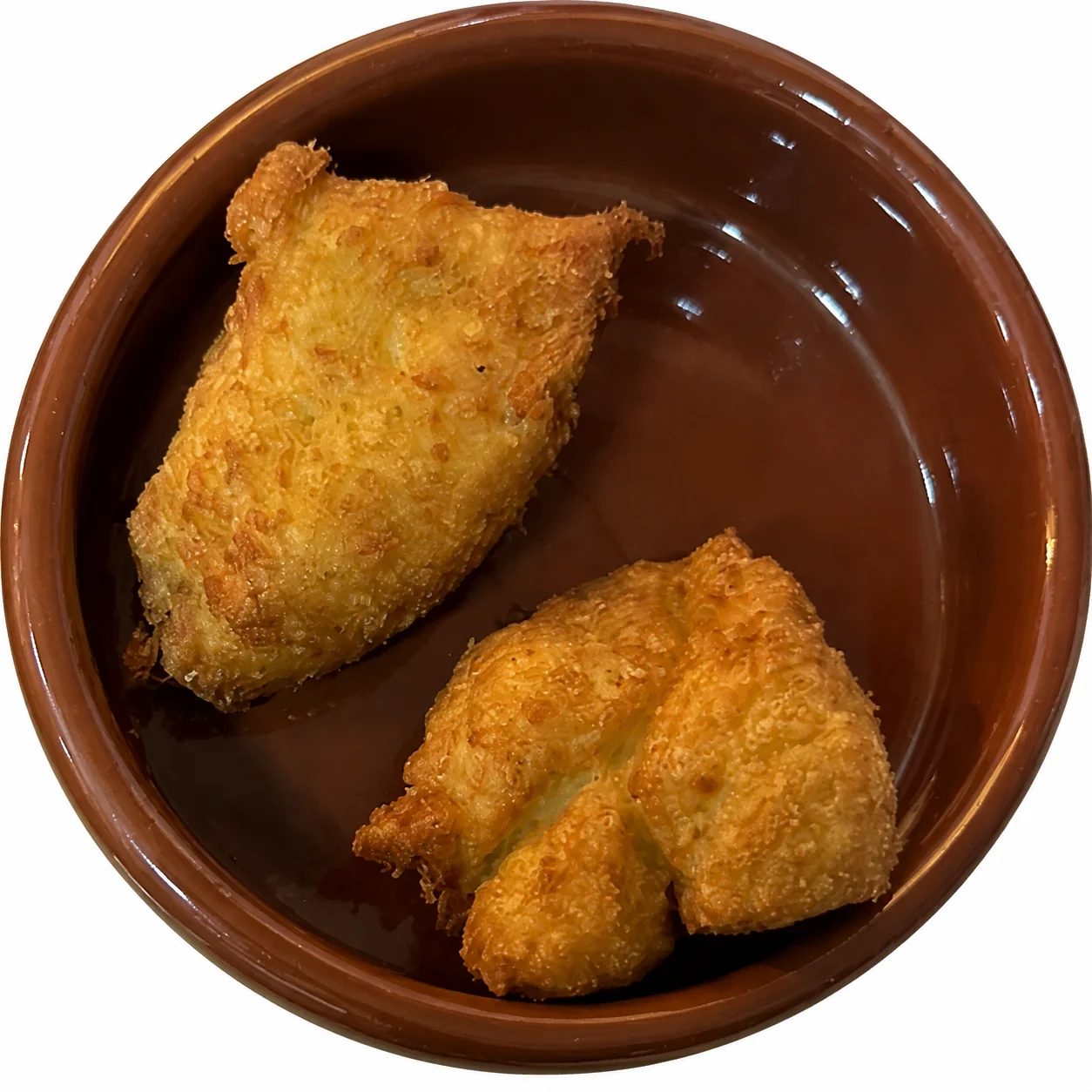 Cazuela de buñuelos de bacalao