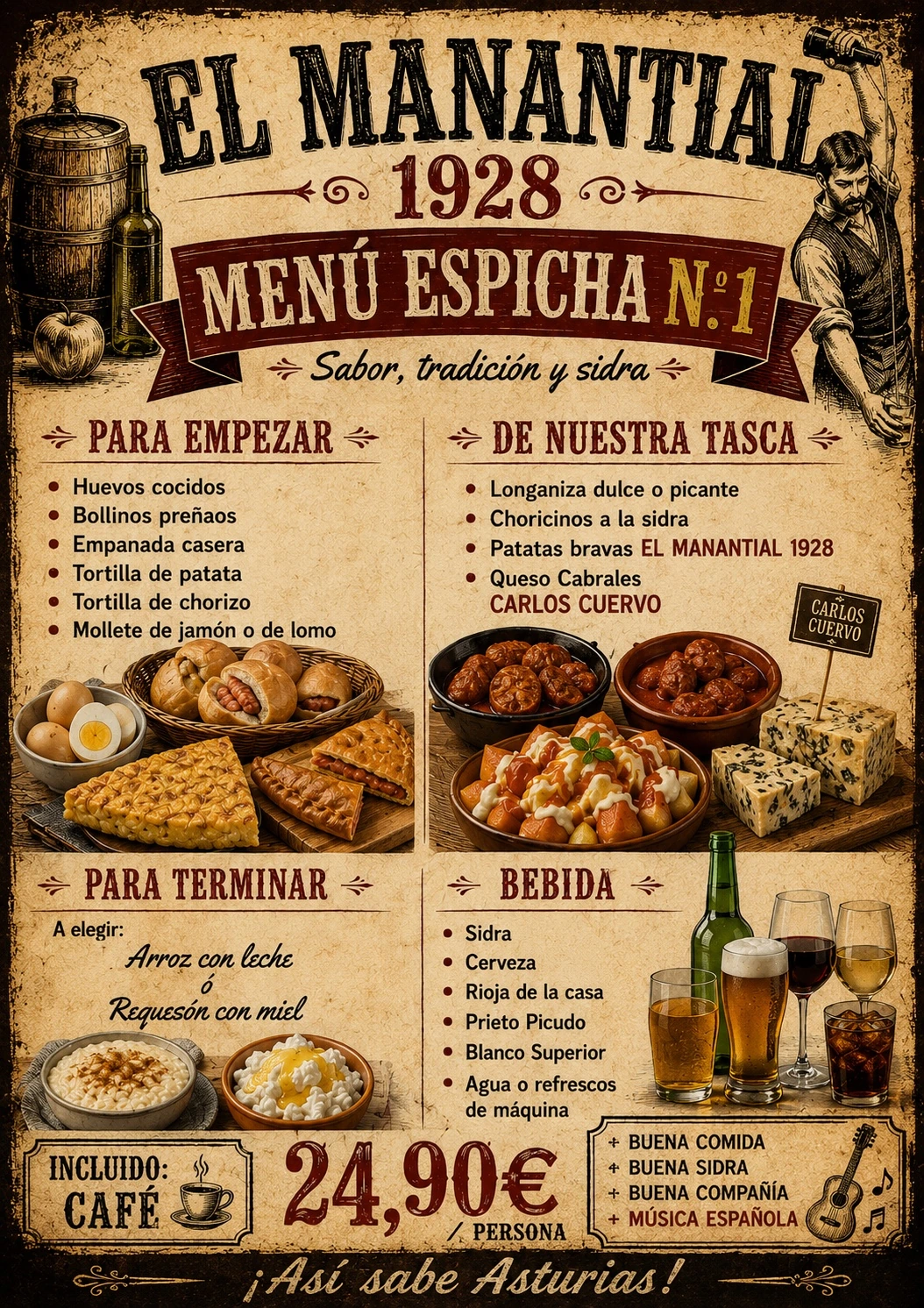 Menú Espicha número 1