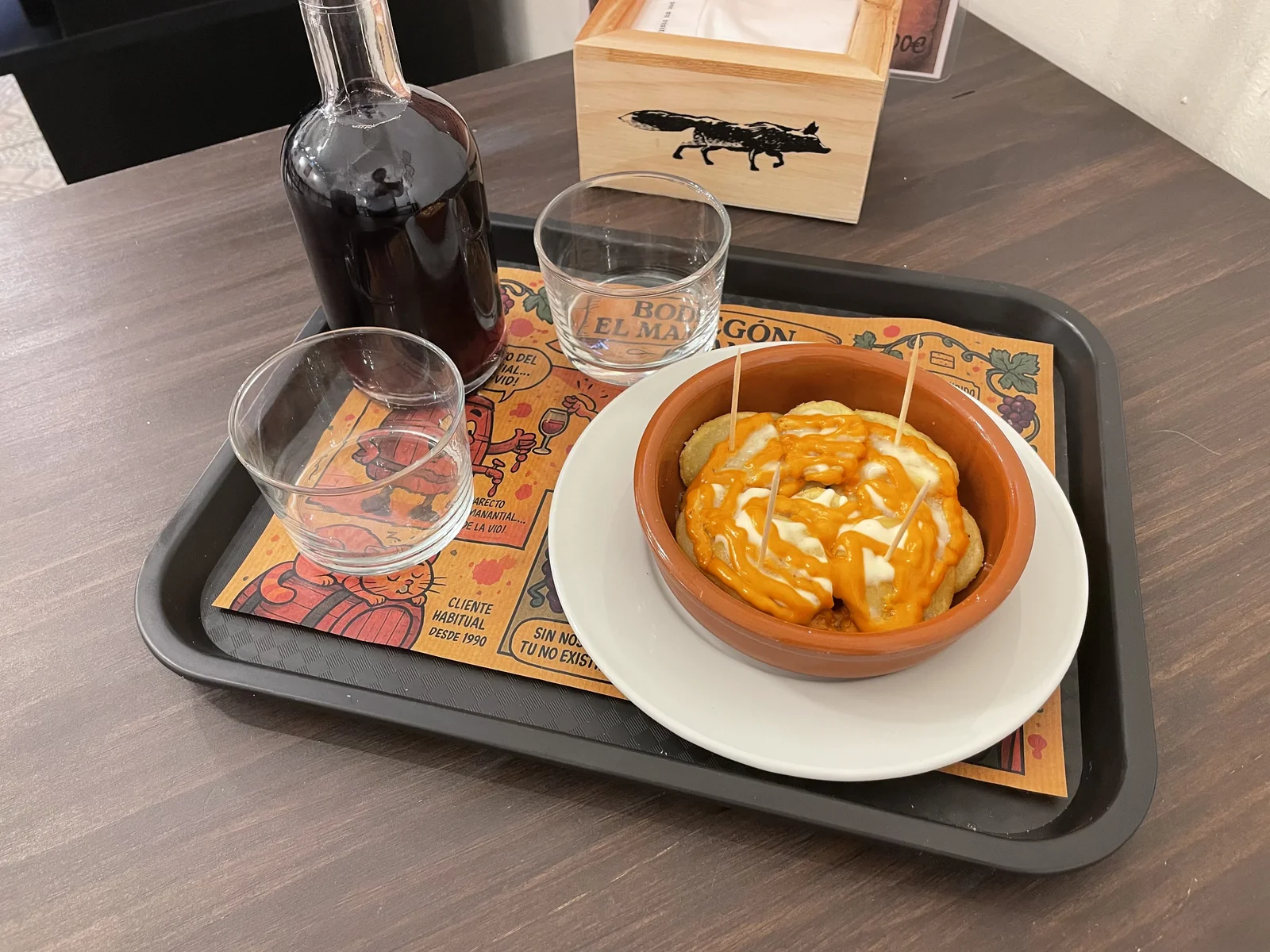 Patatas bravas caseras El Manantial