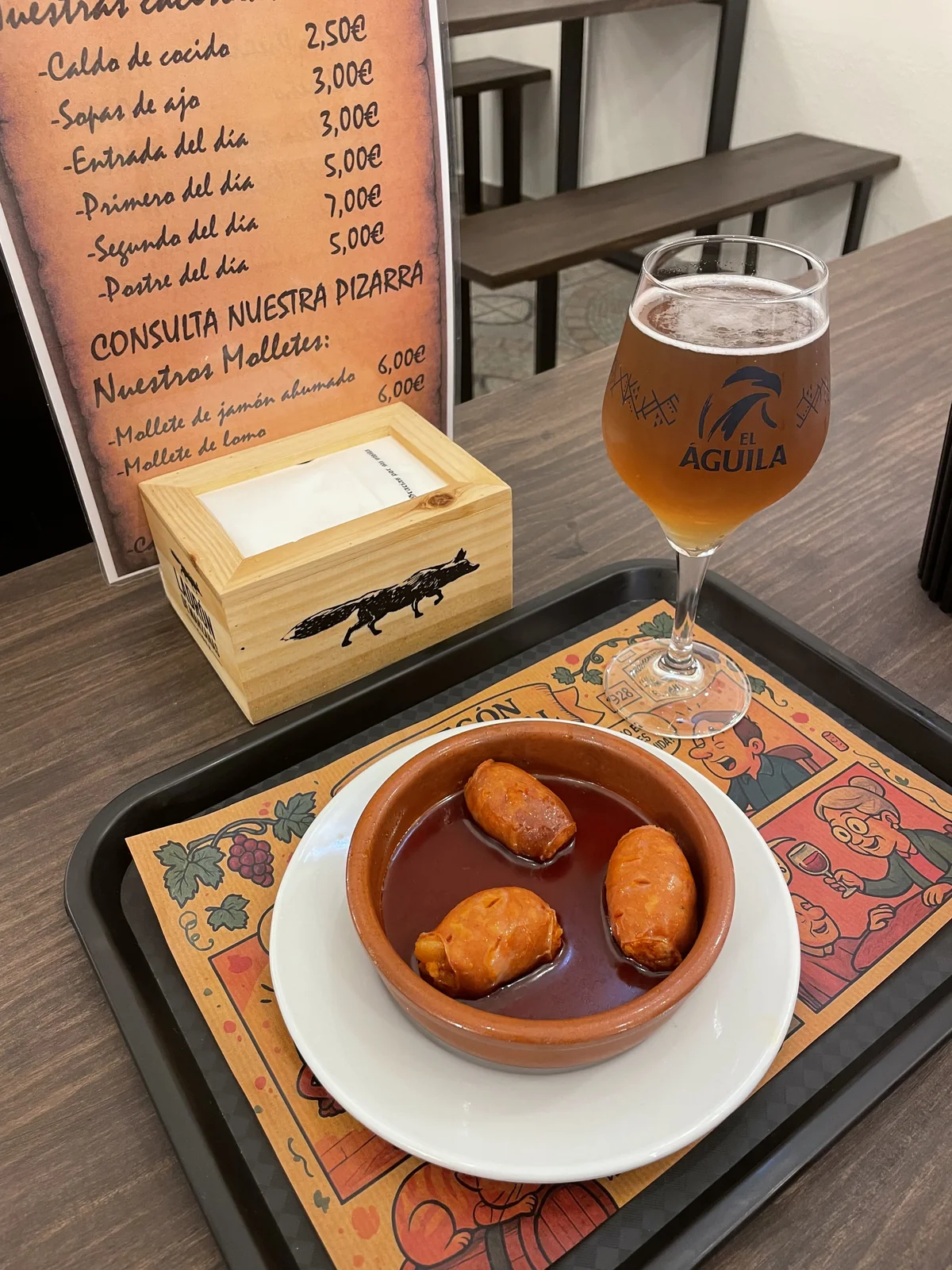 Choricitos a la sidra