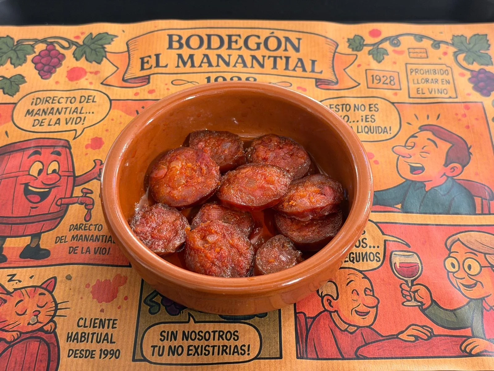 Chorizo frito de Bimenes