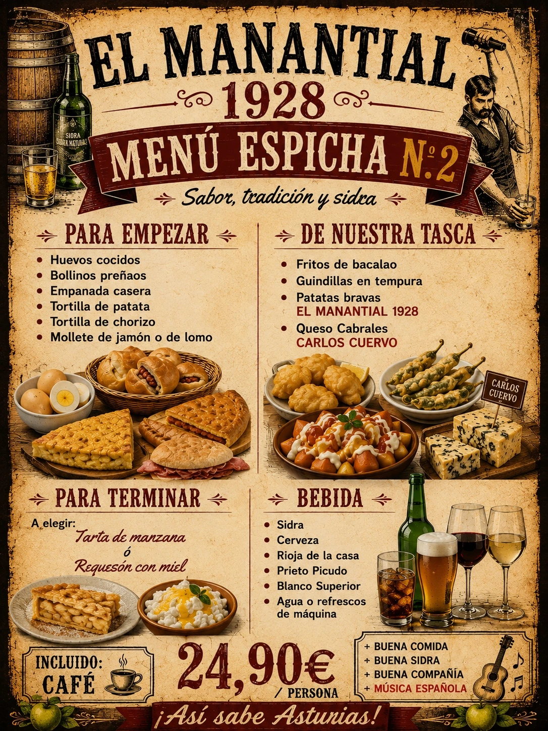 Menú Espicha número 2